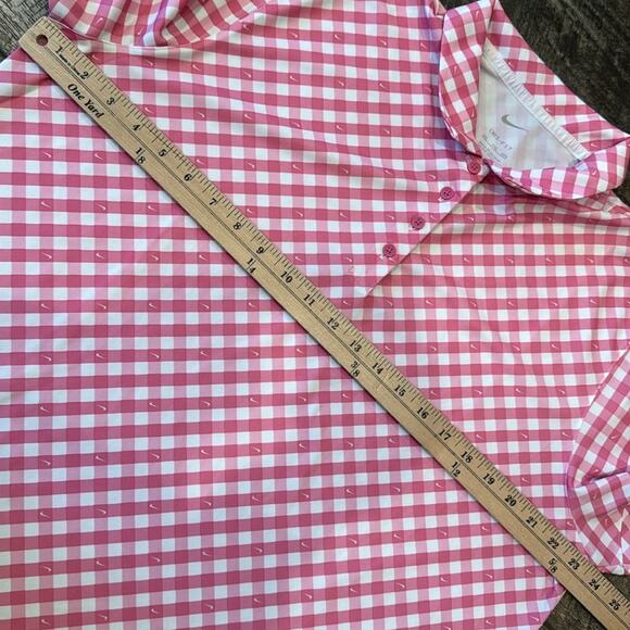 Nike Golf Women's Dri-FIT Victory Short Sleeve Gingham Polo Size XXL - Picture 5 of 8